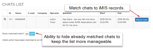 Chat List Screenshot